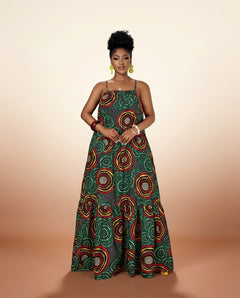 African Print Maxi Dress - Vibrant Summer Style - view 4