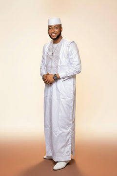 African Agbada Set - Embroidered 3-Piece - view 4