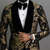 Floral Jacquard Blazer for Men Prom African Fashion