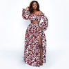 African Dresses for Women Autumn 2-piece Set