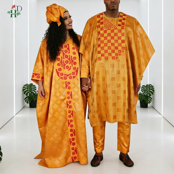 African Agbada Set - Front View | ARINZE
