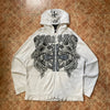 High Street Trend Vintage Alphabet Embroidery Hoodie for Men