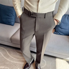 New Men's Pure Color Formal Business and Social Suit Pants
