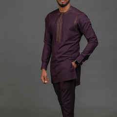 Men's Short Sleeve Set – Summer Print