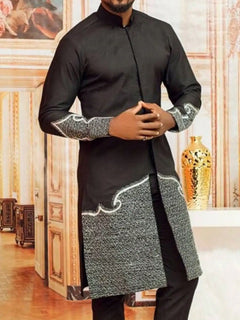 Men's Short Sleeve Set – Summer Print