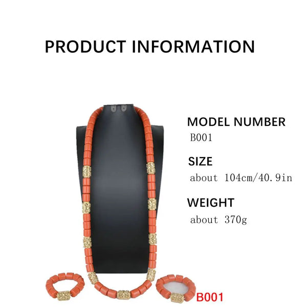 Nigerian Wedding Bead Set - Detail View | ARINZE