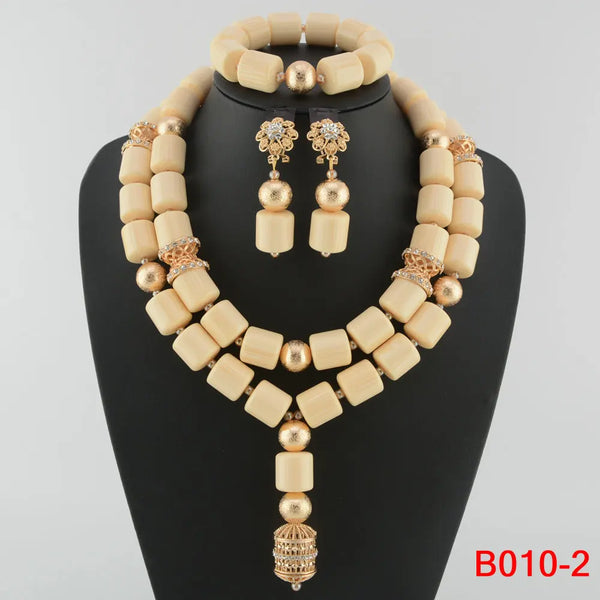 Nigerian Wedding Bead Set - Front View | ARINZE