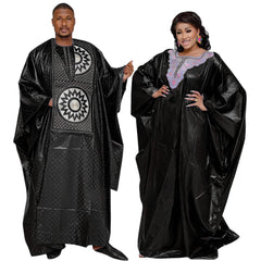 His & Hers Bazin Riche Set – Embroidered