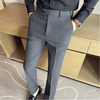 New Men's Pure Color Formal Business and Social Suit Pants