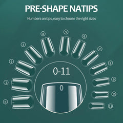 Soft Gel Nail Tips — 600pc Full Coverage Kit - Detail View | ARINZE