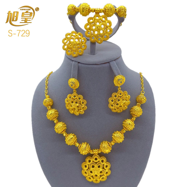 African Bead Jewelry Set - Front View | ARINZE