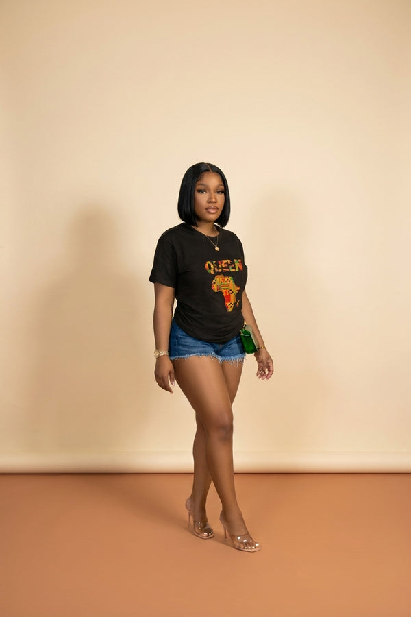 African Queen Kente T-Shirt - Cultural Heritage - view 4