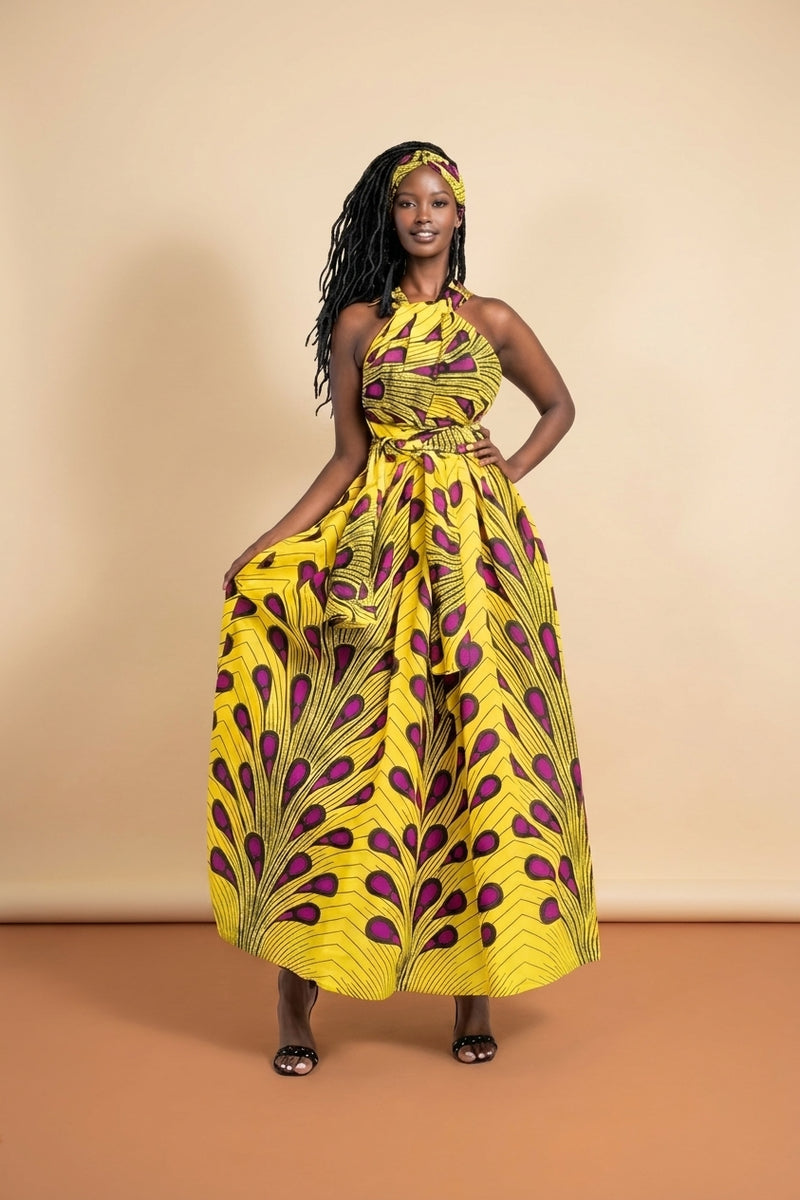 African Print Summer Dress - Vibrant Outfit Style
