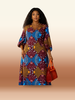 African Print Maxi Dress - Bold Summer Statement
