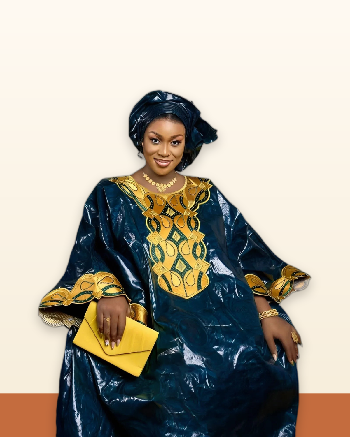 Women's Bazin Riche Gown – Long Embroidered