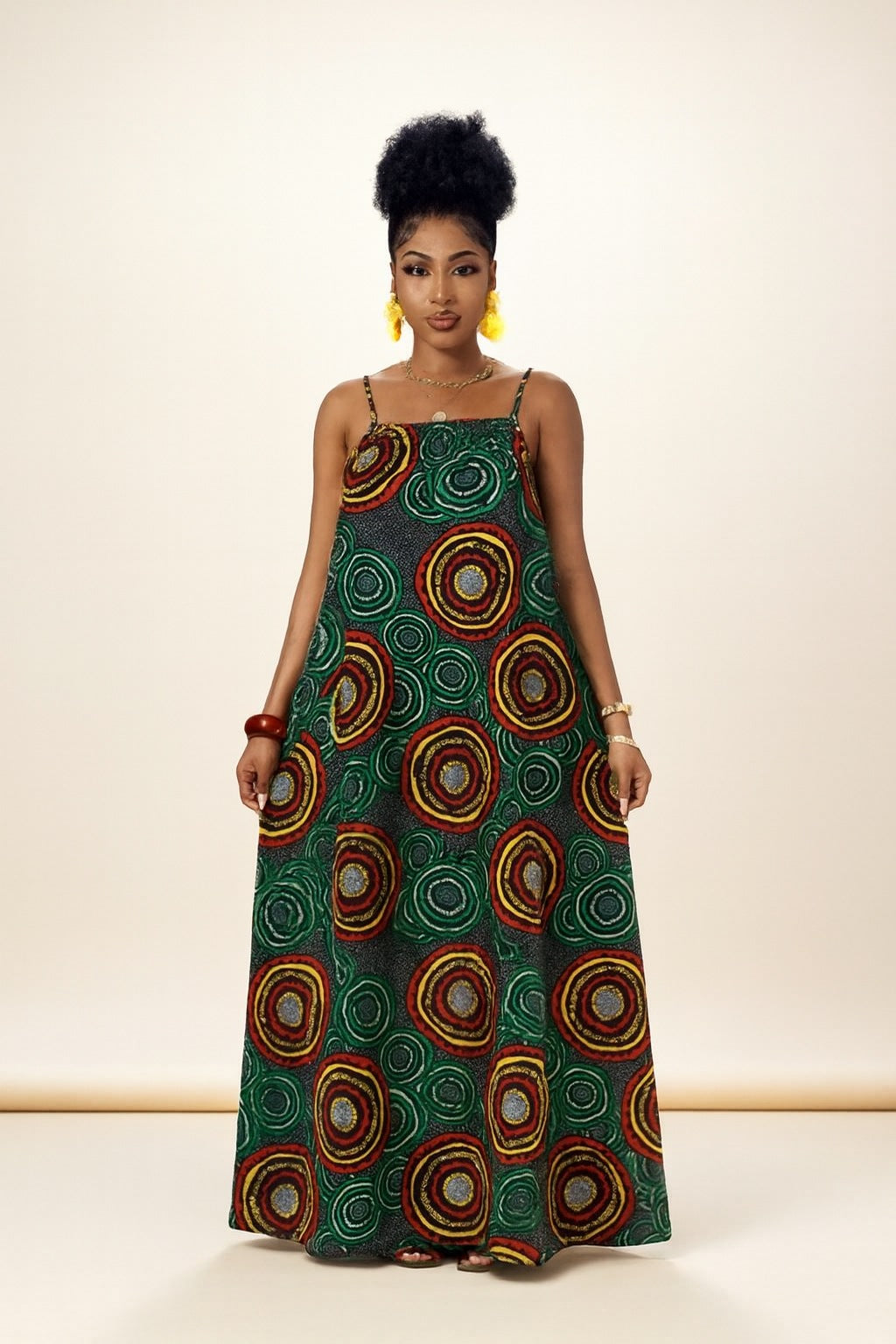 African Print Maxi Dress - Vibrant Summer Style