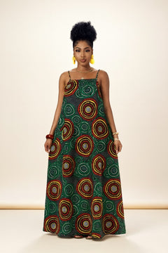 African Print Maxi Dress - Vibrant Summer Style