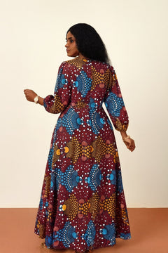 African Print Maxi Dress - Bold Summer Statement - view 2
