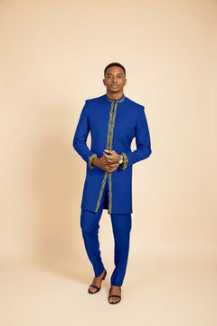 Men's royal kaftan agbada set - Style 5