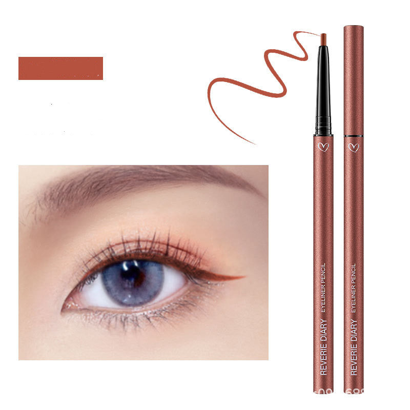 Dream Diary, Eye Liner, Pencil Eyeliner, Cream, Very Thin Brown Waterproof.