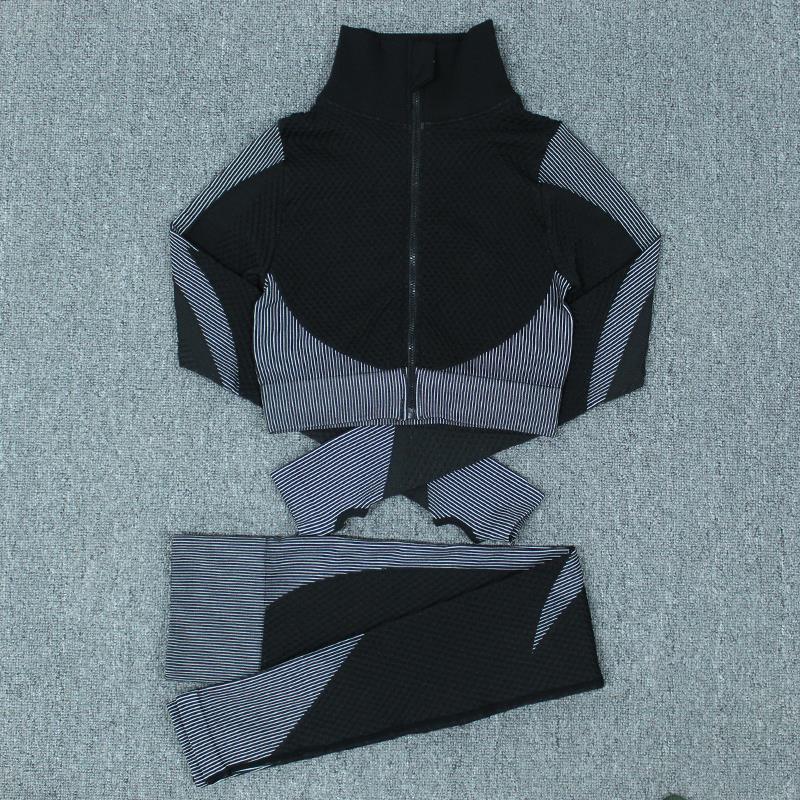 Womens Sportswear Crop Top bra Fitness High Waist Leggings