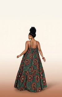 African Print Maxi Dress - Vibrant Summer Style - view 3