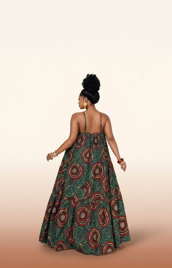 African Print Maxi Dress - Vibrant Summer Style - view 3