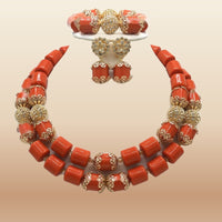 Nigerian Wedding Bead Collection - Classic in Coral 6
