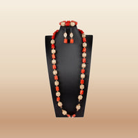 Traditional Nigerian Coral Beads - Grand Bridal in Coral 11