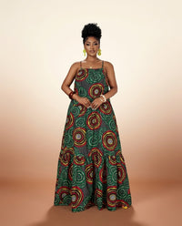 African Print Maxi Dress - Vibrant Summer Style - view 4