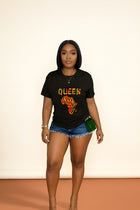 African Queen Kente T-Shirt - Cultural Heritage
