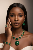Coral Bead Jewelry Set - African Bridal Classic