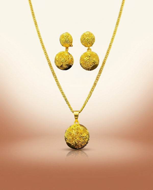 24K Gold-Plated Bridal Set - Ball Collection - view 3