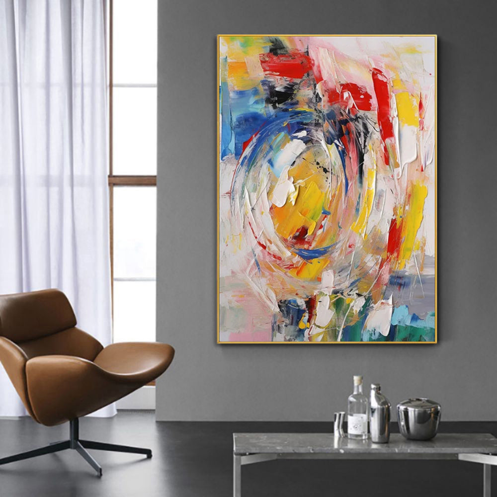 Handmade Oil Painting Canvas Wall Art Decoration Hand Painted Modern Abstract For Living Room