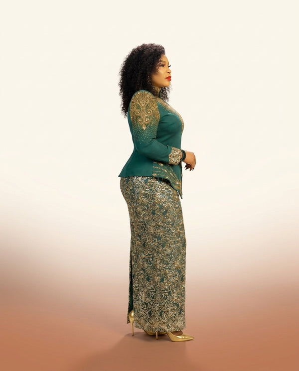 Luxury African Gown - Green - view 3