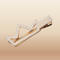 Pearl Beaded Hair Clips - Korean Style Barrettes in B14