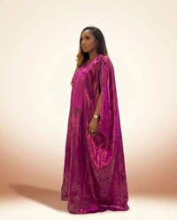 African 2-Piece Dress - Magenta - view 3