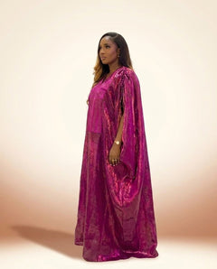African 2-Piece Dress - Magenta - view 3