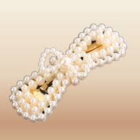 Pearl Beaded Hair Clips - Korean Style Barrettes in B3