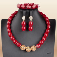 Traditional Nigerian Coral Beads - Grand Bridal in Red 5