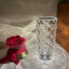 Romantic LED Rose Diamond Table Lamps For Bedroom Living Room Party Dinner Decor Creative Lights