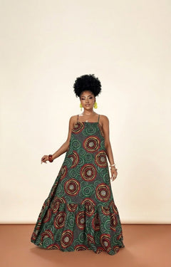African Print Maxi Dress - Vibrant Summer Style - view 5