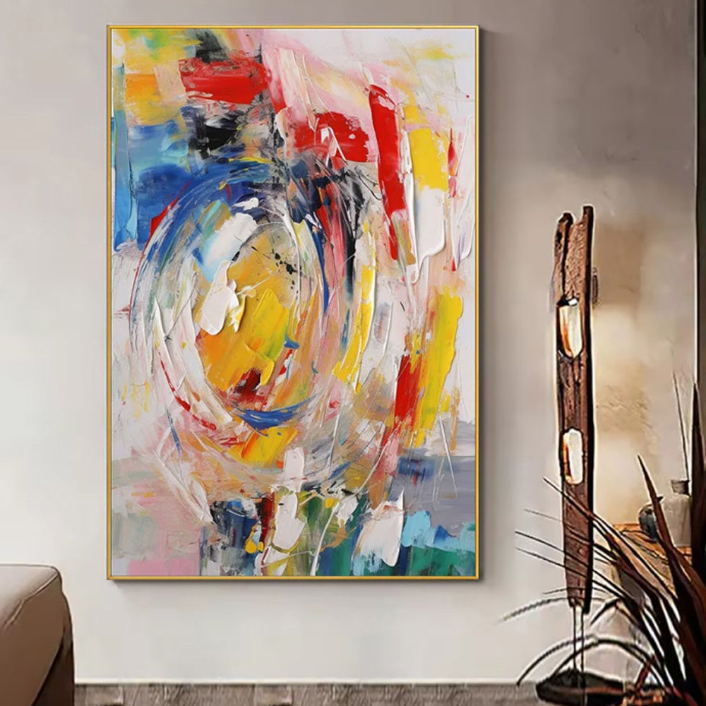 Handmade Oil Painting Canvas Wall Art Decoration Hand Painted Modern Abstract For Living Room