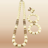 Nigerian Wedding Bead Set - Premium Multi-Layer in Ivory 6