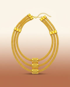 Ethiopian Gold-Plated Jewelry Set - Multi-Layer