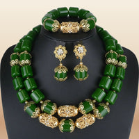 Nigerian Wedding Bead Collection - Classic in Dark Green 2