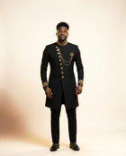 African Batik Print Suit - Men's Wedding 2-Piece