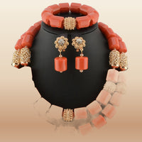 Nigerian Wedding Bead Collection - Classic in Coral 1