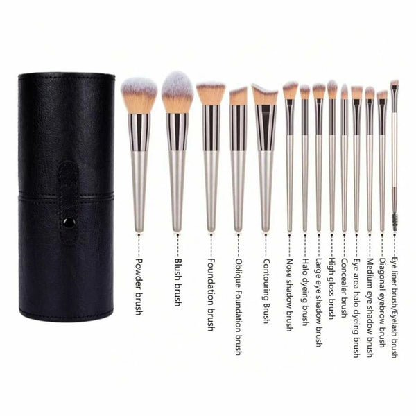 Complete Makeup Brush Set - Front View | ARINZE