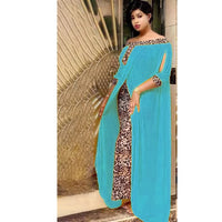 Leopard Print Dashiki Dress